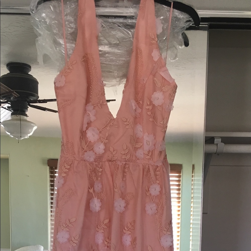 Windsor Floral Patterned Prom Dress